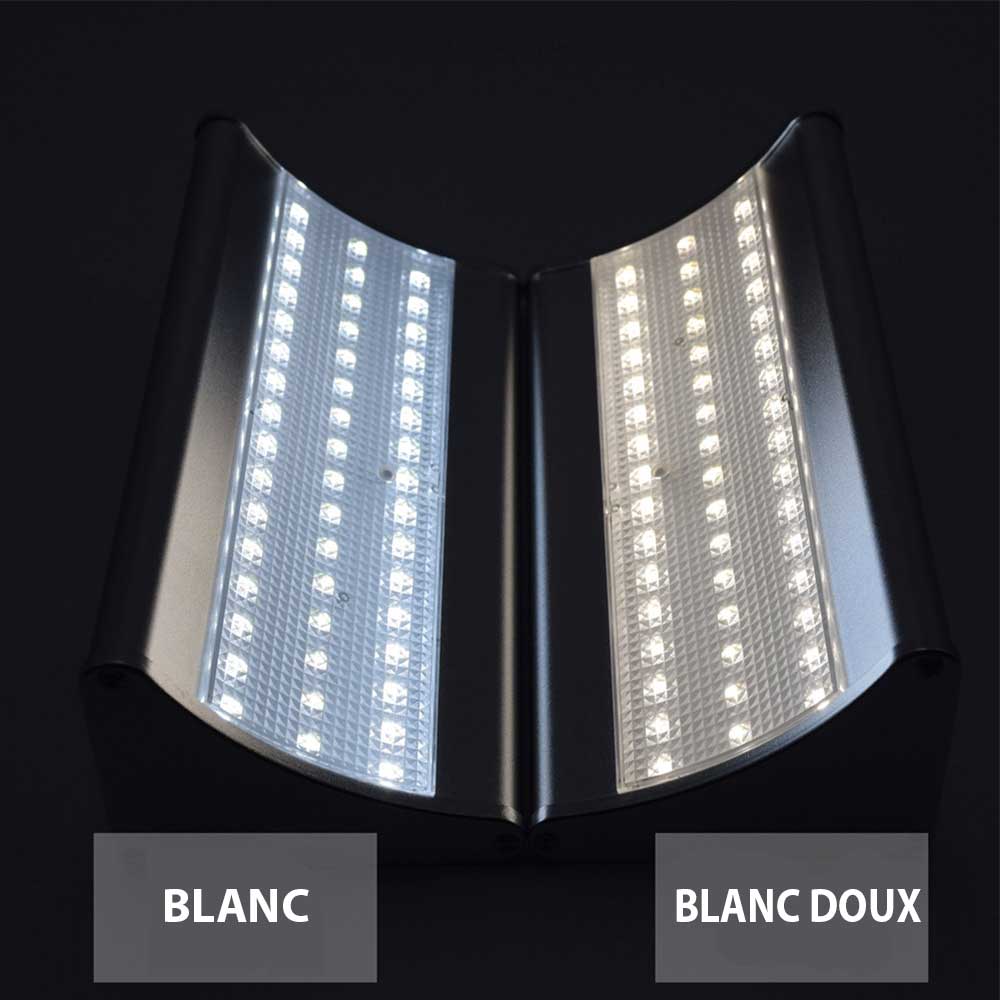Applique Murale Solaire Lampe 24 LED en Aluminium