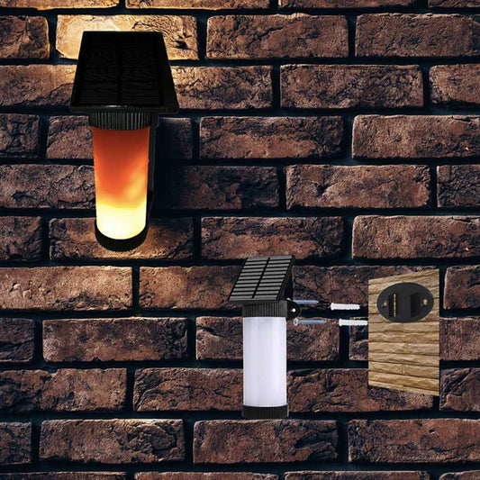 Applique Murale Solaire <br> Veilleuse en Flamme