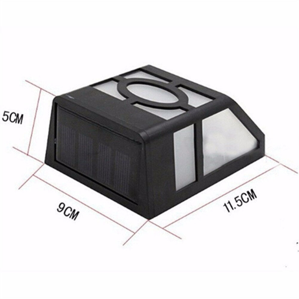 Applique Murale Solaire 2 Veilleuses Noire