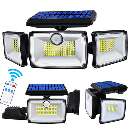 Applique murale exterieur solaire avec detecteur de mouvement (167 LED)