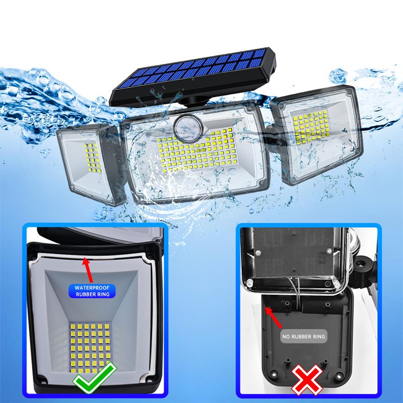 Applique murale exterieur solaire avec detecteur de mouvement (167 LED)