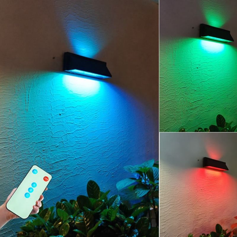 Applique murale extérieur solaire avec télécommande (Alu)