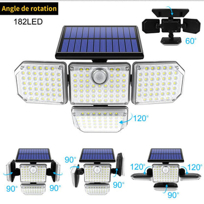 Applique murale extérieur solaire LED avec détecteur de mouvement