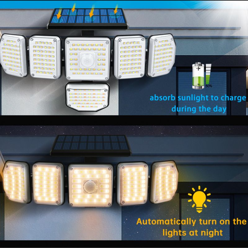 Applique murale solaire jardin (256 LED)
