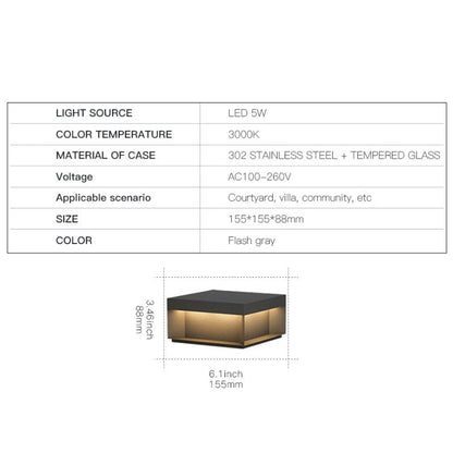 Lampe solaire design Applique Black Boite