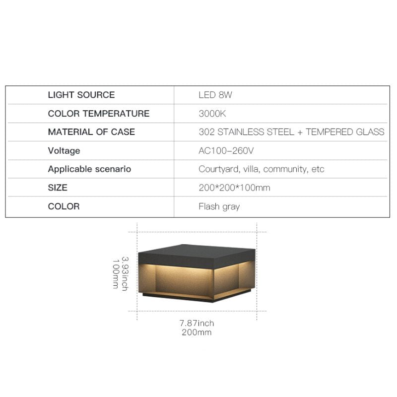Lampe solaire design Applique Black Boite