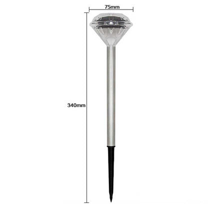 Balise solaire extérieure Piquet diamant en Inox (10 Pcs)