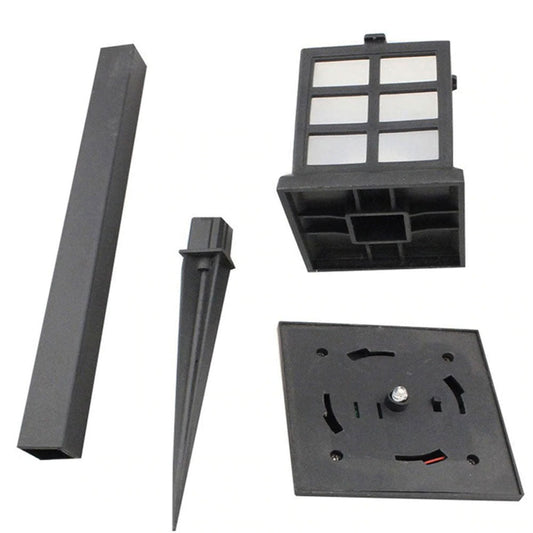 Balise Solaire Jardin <br> Rétro Noire