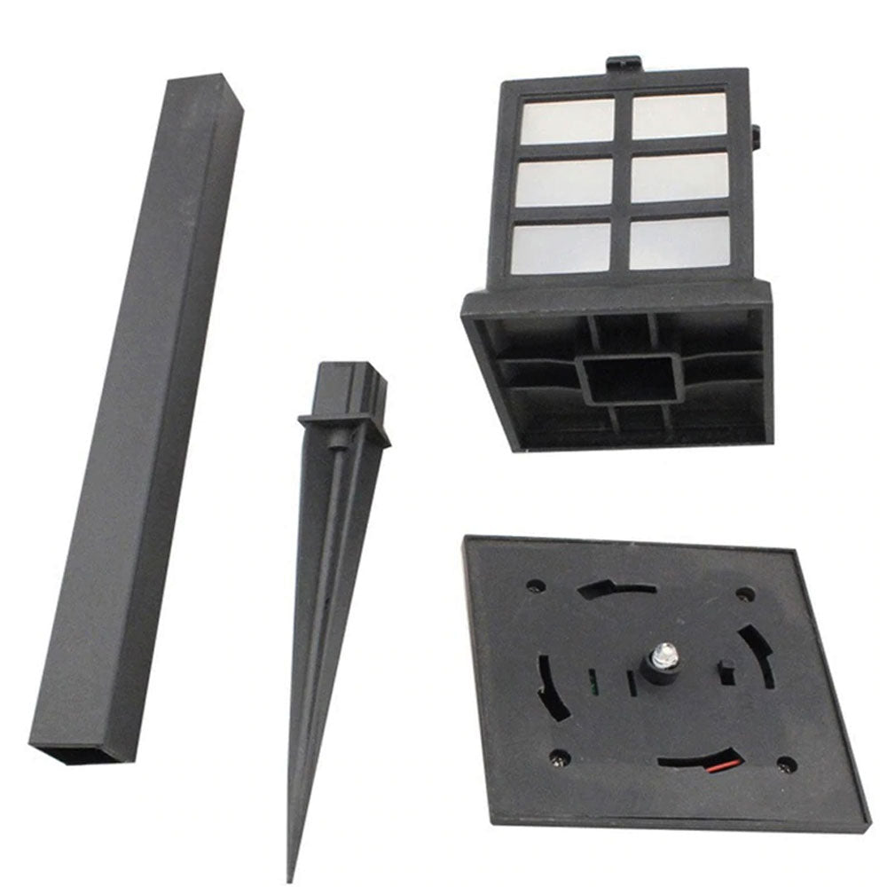 Balise Solaire Jardin <br> Rétro Noire