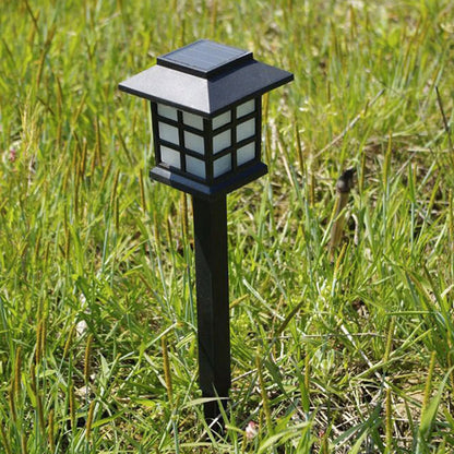 Balise Solaire Jardin <br> Rétro Noire