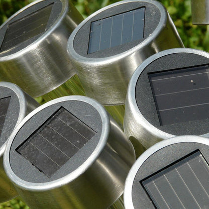 Balise solaire extérieure 10 Pièces Multicolore Inox