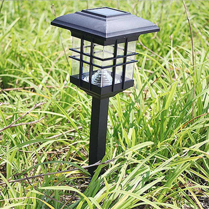 Lampe solaire jardin Piquet ou Pilier (2en1)