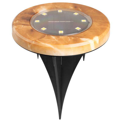 Balise solaire extérieure Piquet Imitation Marbre (4Pcs)