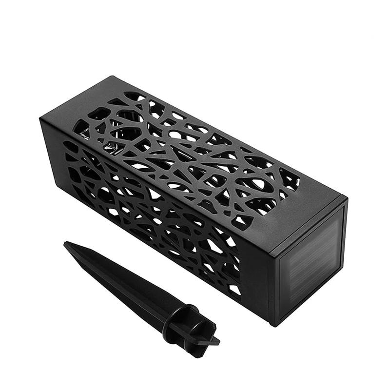 Balise solaire extérieure Lumineuse Noire