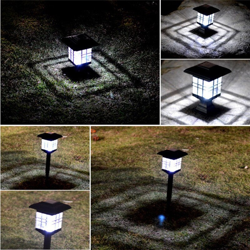 Lampe solaire jardin Piquet ou Pilier (2en1)