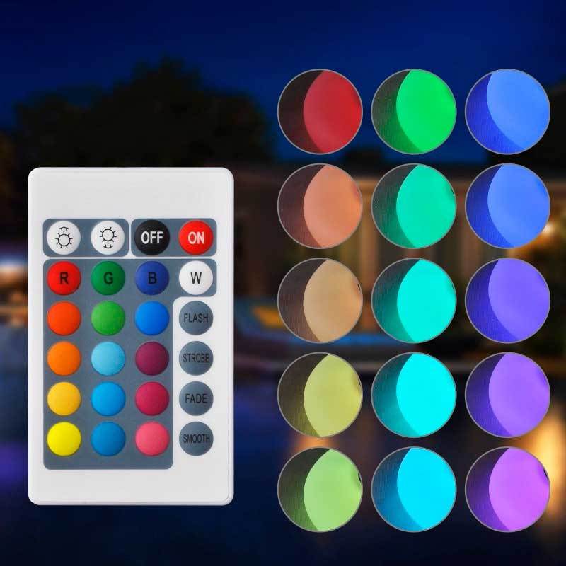 Lampe Solaire Jardin <br> Boule en Galet Blanche Multicolore