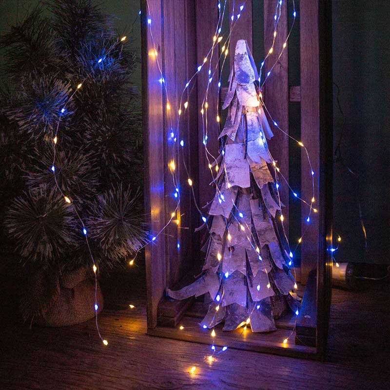 Guirlande Solaire Branche de Cuivre (100/200/300 LED)