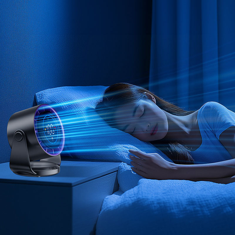 2025 New 100-Speed High - Speed Circulating Fan for Home. 6 - Inch Charging Digital Display. Turbo Desktop Electric Fan