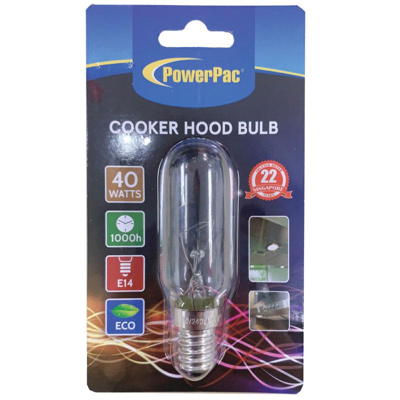 PowerPac Cooker hood bulb. Pygmy Bulb E14 40Watts warm white(CHE1425)