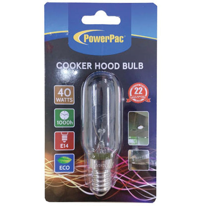 PowerPac Cooker hood bulb. Pygmy Bulb E14 40Watts warm white(CHE1425)