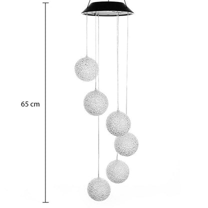 Carillon Solaire Extérieur <br> boule changeante