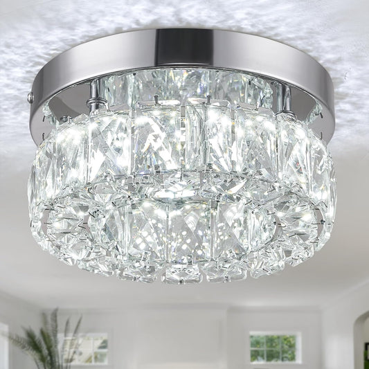 20 cm Modern Crystal Chandelier Ceiling Light Fixture for Hallway Foyer
