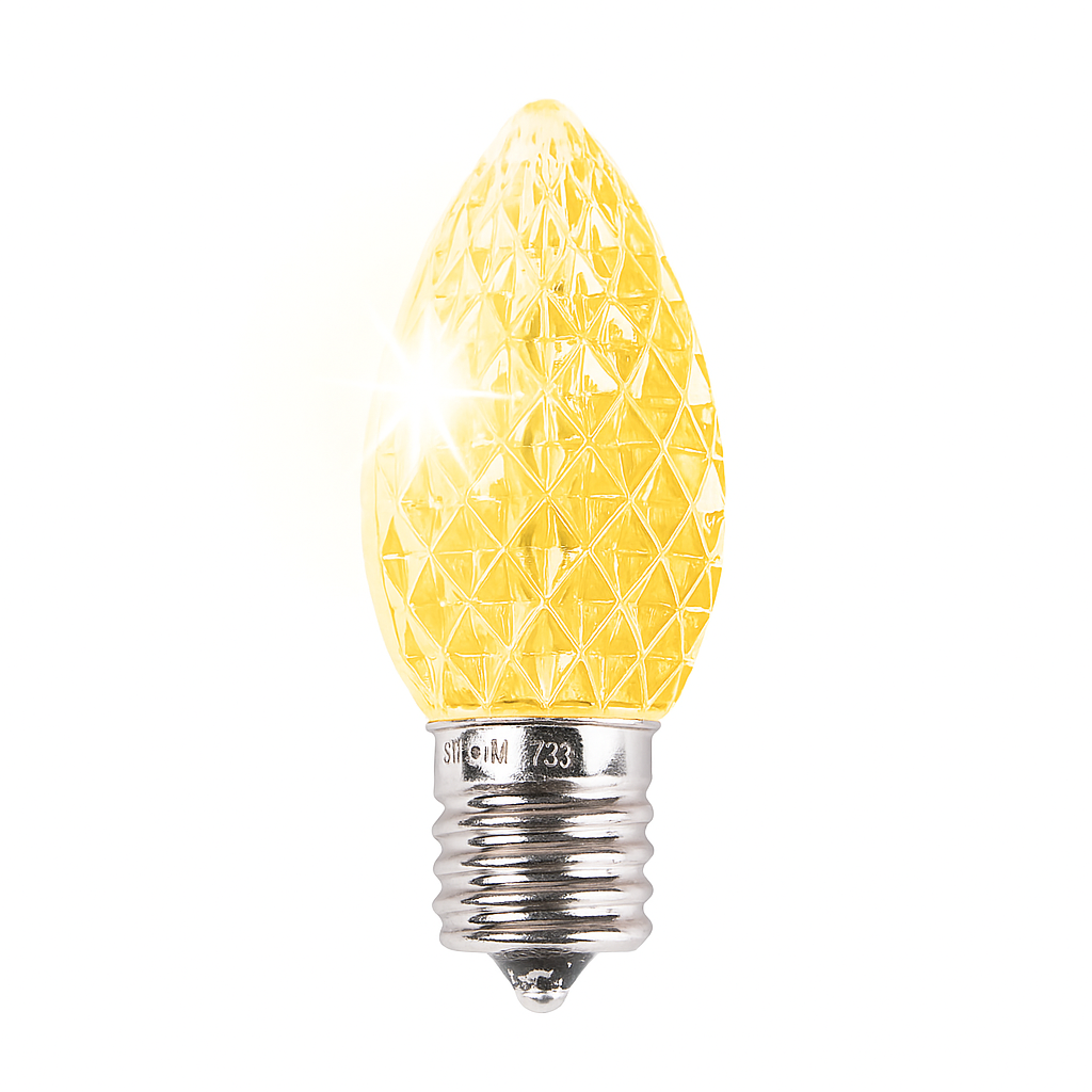 TruLit Pro - Premium Faceted LED  C9 Bulbs - Poly Carbonate - Twinkle