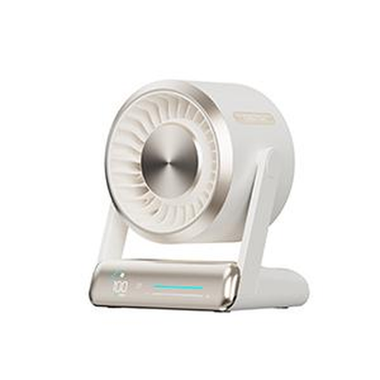 Coolhill Desktop Fan Turbo Table Fan Travel Vacation Essentials for Office 100-Speed Digital Display Low Noise Rechargeable Battery Dual Adjustment Modes Quiet Cooling Quiet Desk Fan Portable