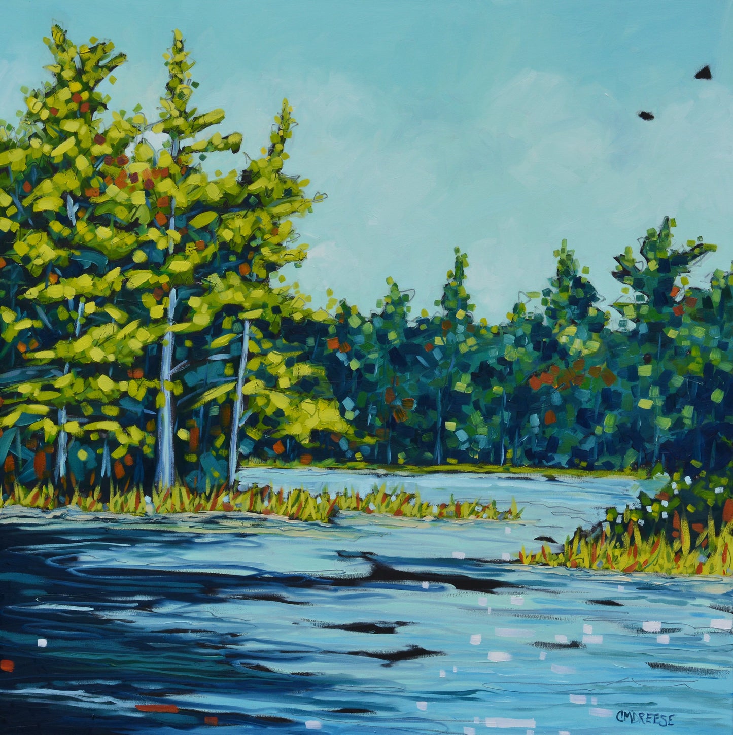 A Time to Reflect Giclee Print on Paper or Canvas. Michigan Artist Christi Dreese