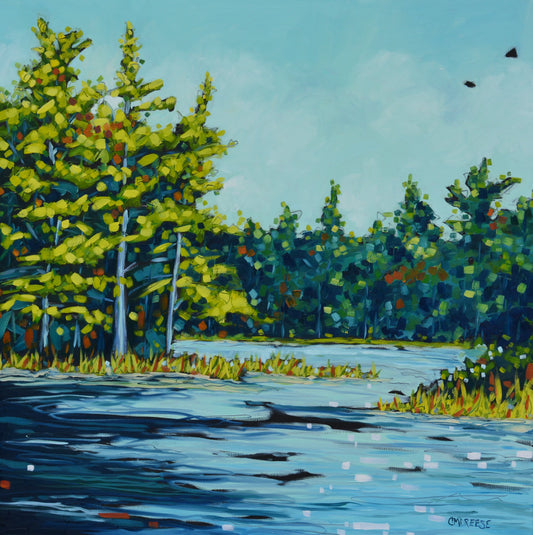 A Time to Reflect Giclee Print on Paper or Canvas. Michigan Artist Christi Dreese