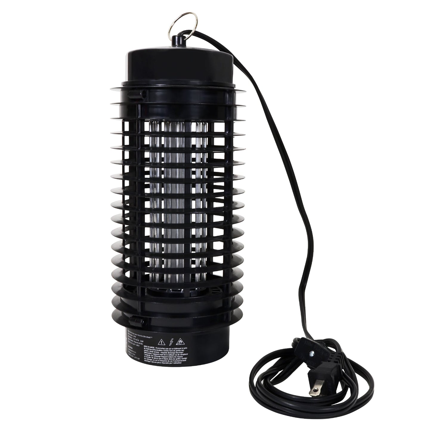 Bite Shield Electronic Flying Insect Killer AC Powered Bug Zapper Black