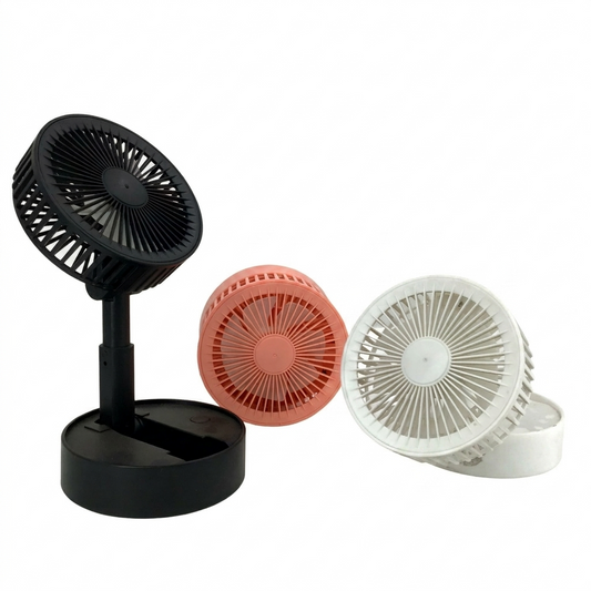 USB Rechargeable Foldable Desk Fan. Wholesale