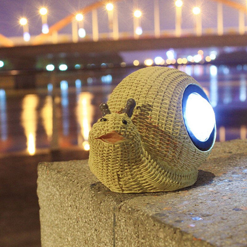 Animaux solaire Escargot lumineux de jardin