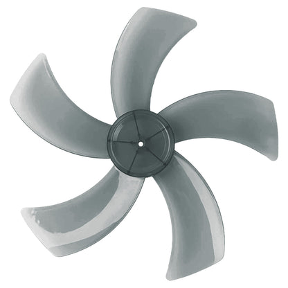 PowerPac Fan Blade Replacement – 16 Fan Blade. 5 Blades. for Desk / Stand / Wall Fan. ABS material. colourless & transparent. FBC165B (Grey)