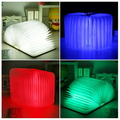 4 Color Modes Rechargeable Foldable Book Lights