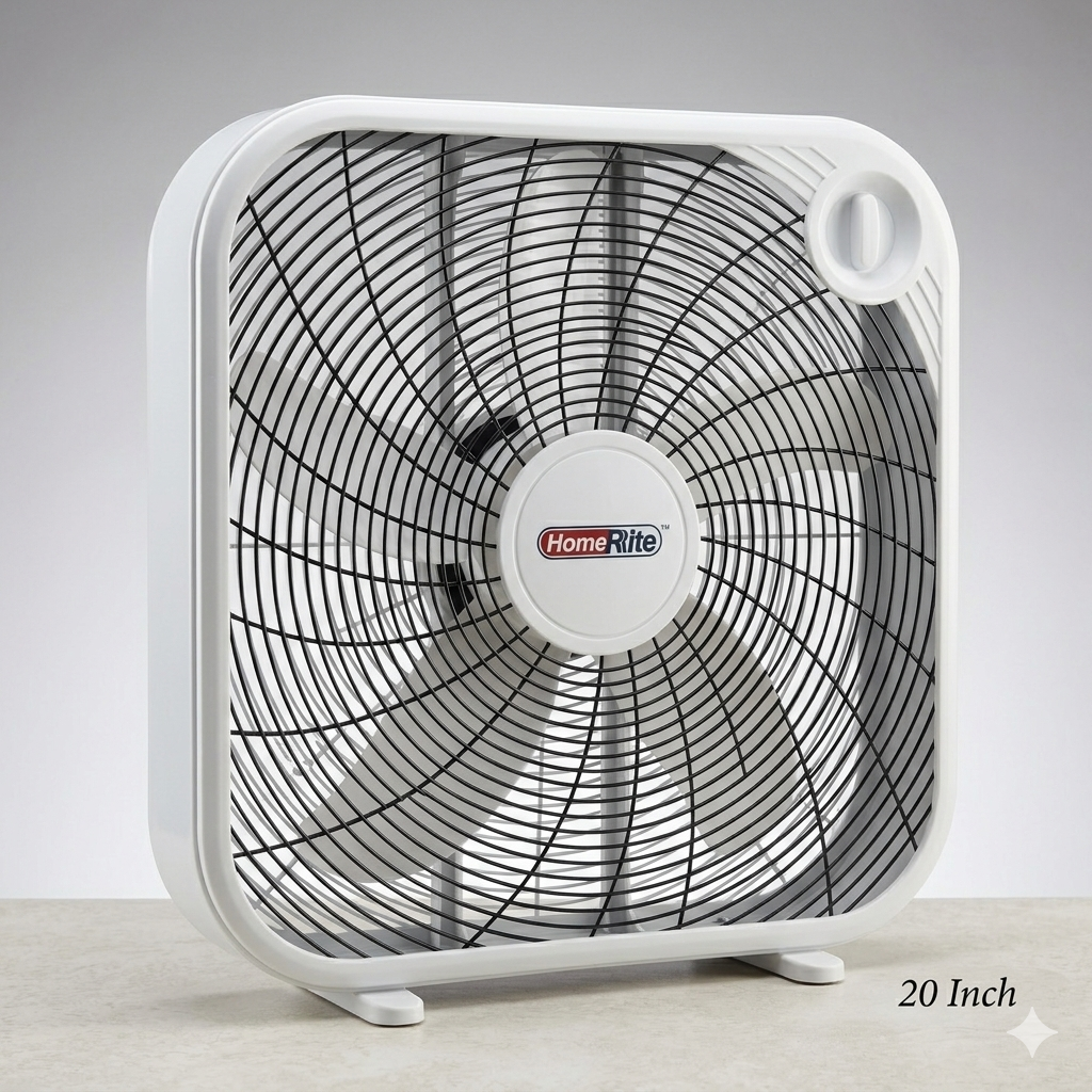 HomeRite 20-Inch Box Fan (1)