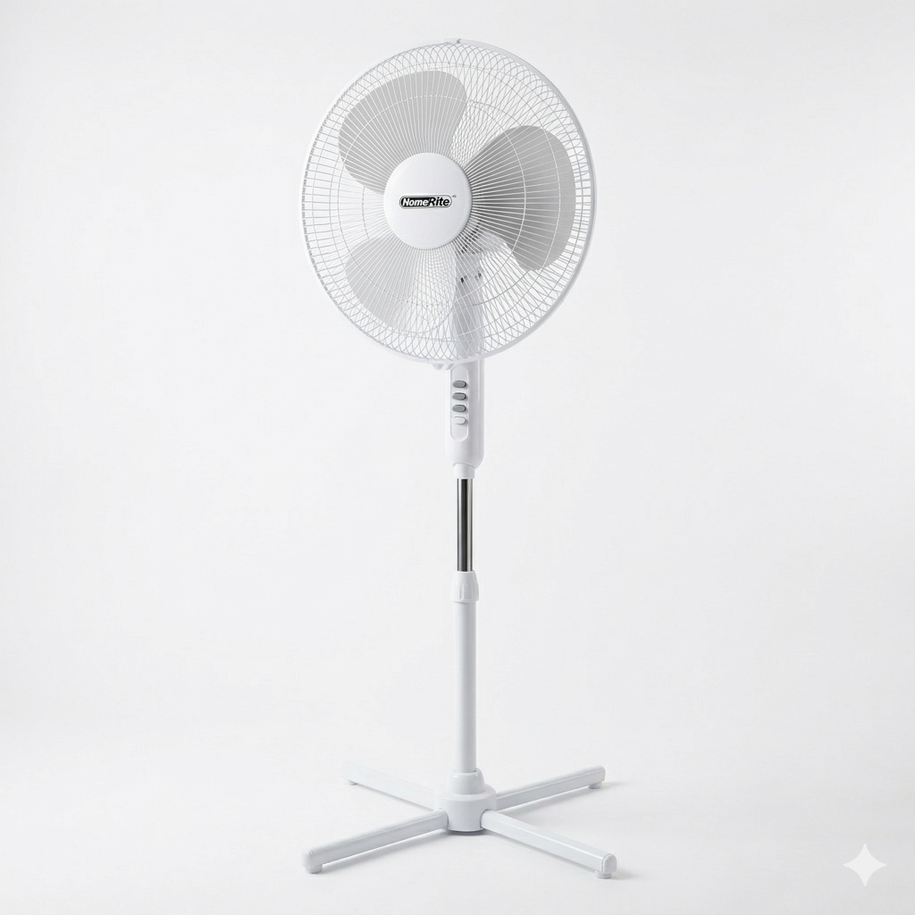 HomeRite™ 16-Inch Oscillating Stand Fan (1)