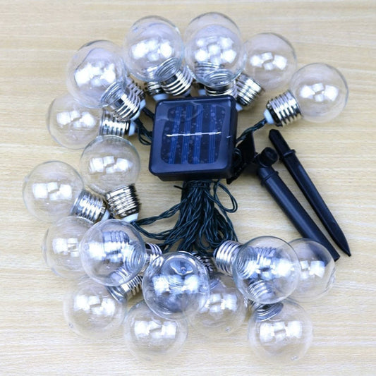 Guirlande Ampoule Solaire <br> 30 Ampoules de Feston Claire
