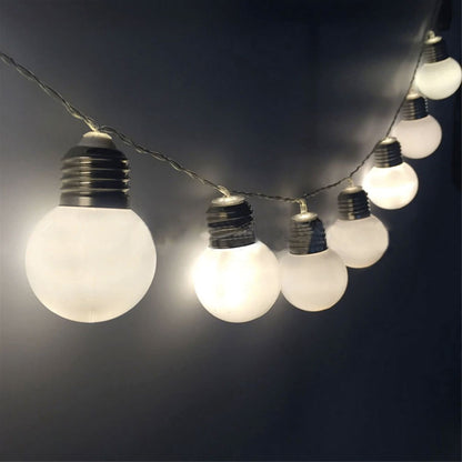 Guirlande Ampoule Solaire <br> 30 Ampoules de Feston blanche