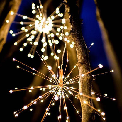 Guirlande Solaire Feu d'Artifice Jaune