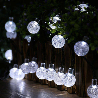 Guirlande Solaire 50 Boule à Bulle 7 Mètres