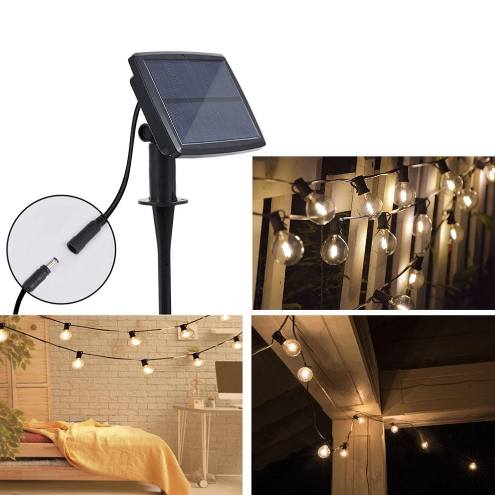 Guirlande Solaire 25 Ampoules LED G40