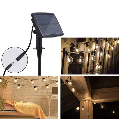 Guirlande Solaire 25 Ampoules LED G40