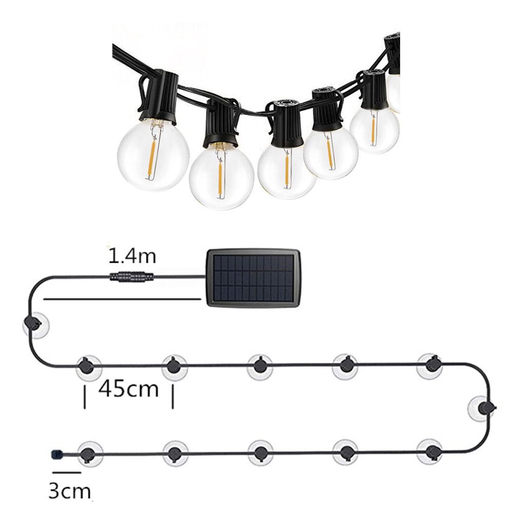 Guirlande Solaire 10 Ampoule LED G40