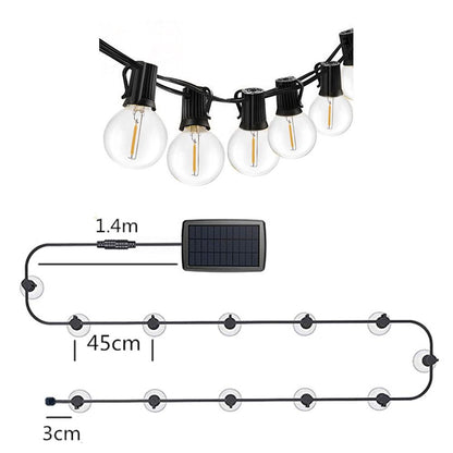 Guirlande Solaire 10 Ampoule LED G40