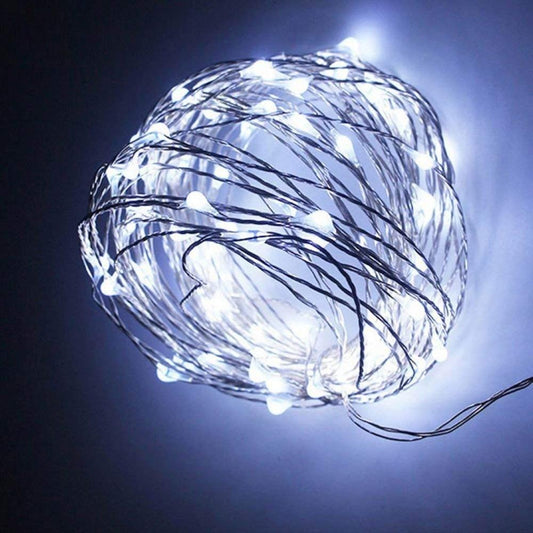Guirlande Solaire Fil de Cuivre 50 LED