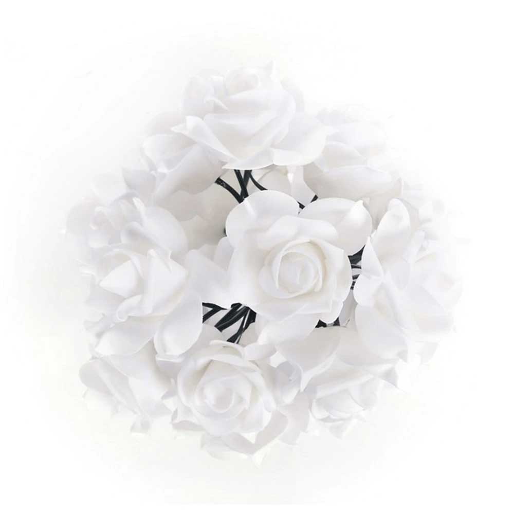 Guirlande Lumineuse Solaire 20 Rose Blanche