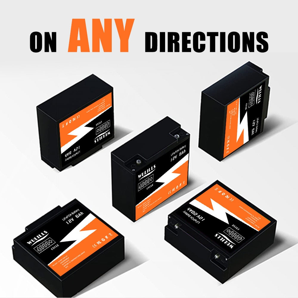 12V 6Ah LiFePo4 Battery Pack - 6Ah Lithium Iron Phosphate Built-in BMS 12V 24V LiFePO4 Battery for Kid Scooter Boat Motor Tax Free