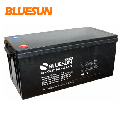 Bluesun 200Ah Solar Battery - lead acid battery 12V 24V 48V 200AH 250AH gel solar battery | Best Solar