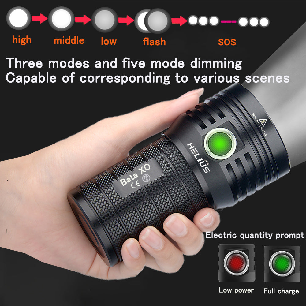 10000 Lumens High Power Flashlight BETA XO